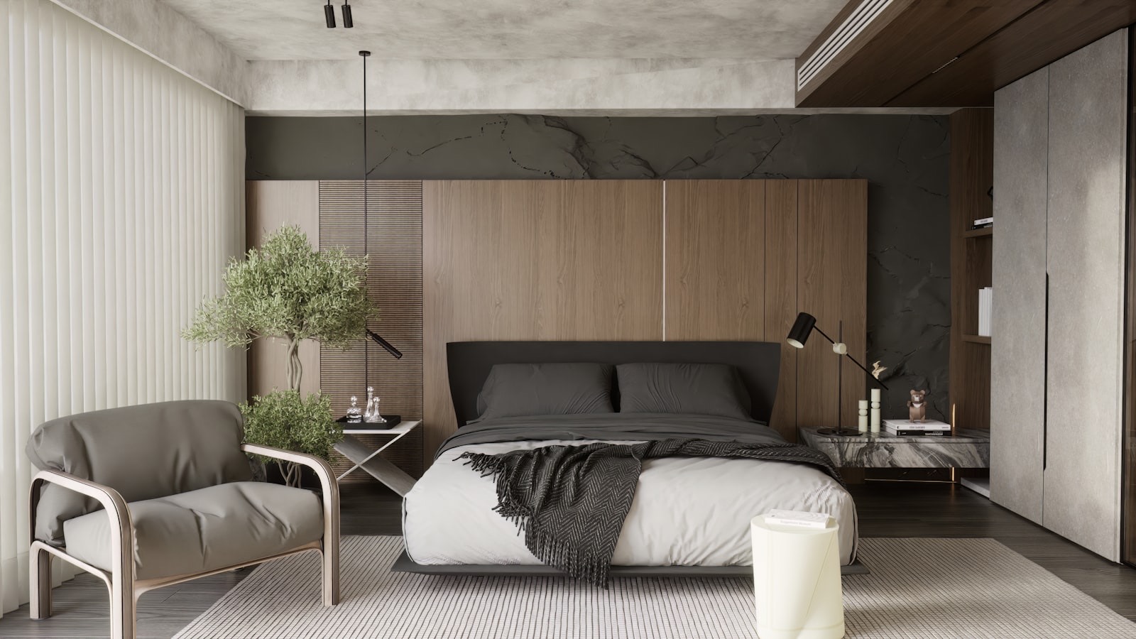 Mattress and base display in a showroom where adjustable positions can be tested