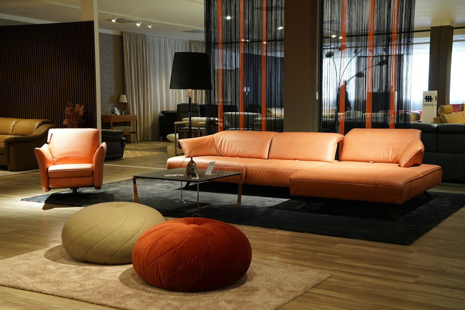 Coffee tables displayed in a showroom where height and proportion can be compared