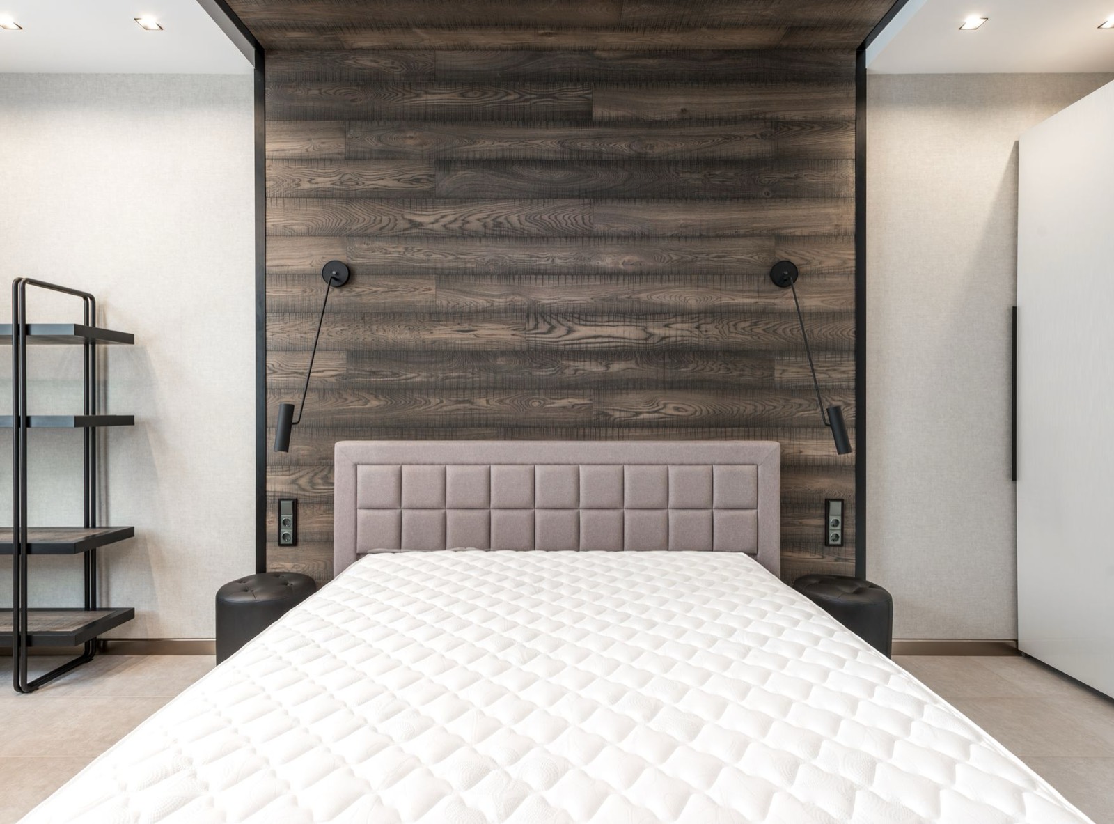 Quilted mattress surface showing the padded layer of a pillow top
