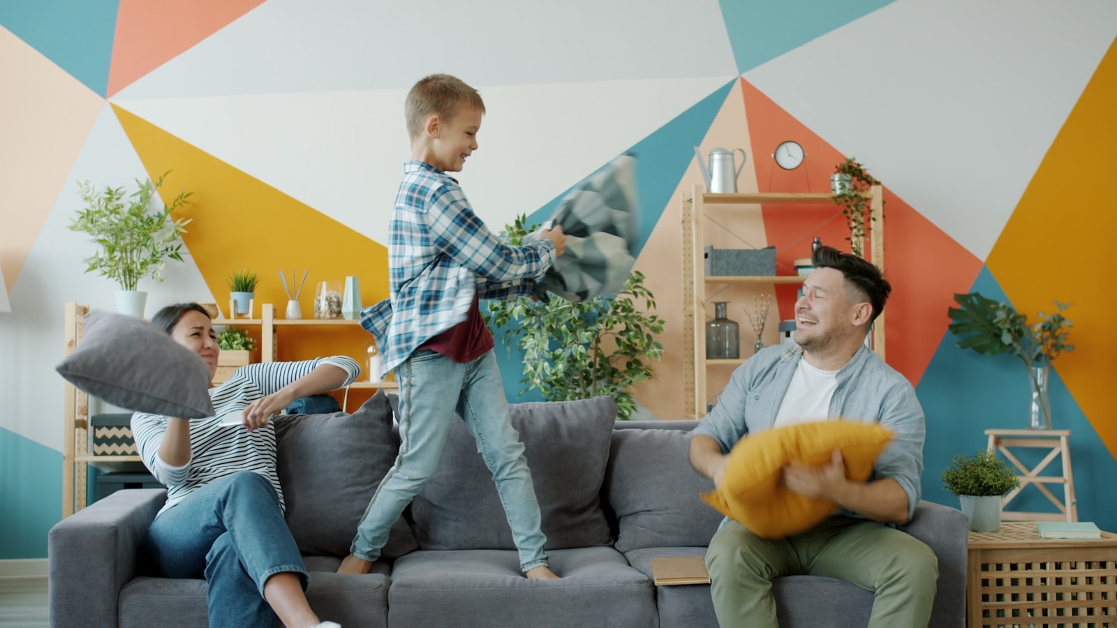 Children in a living room, the household where a protection plan most often pays off
