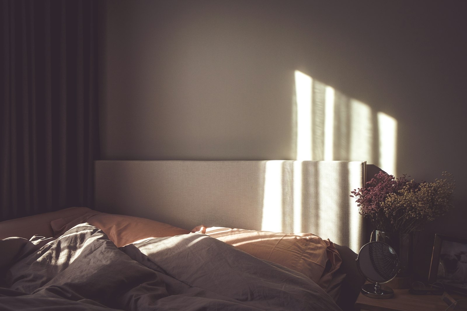 Couple sharing a bed, the situation a split adjustable base is designed for