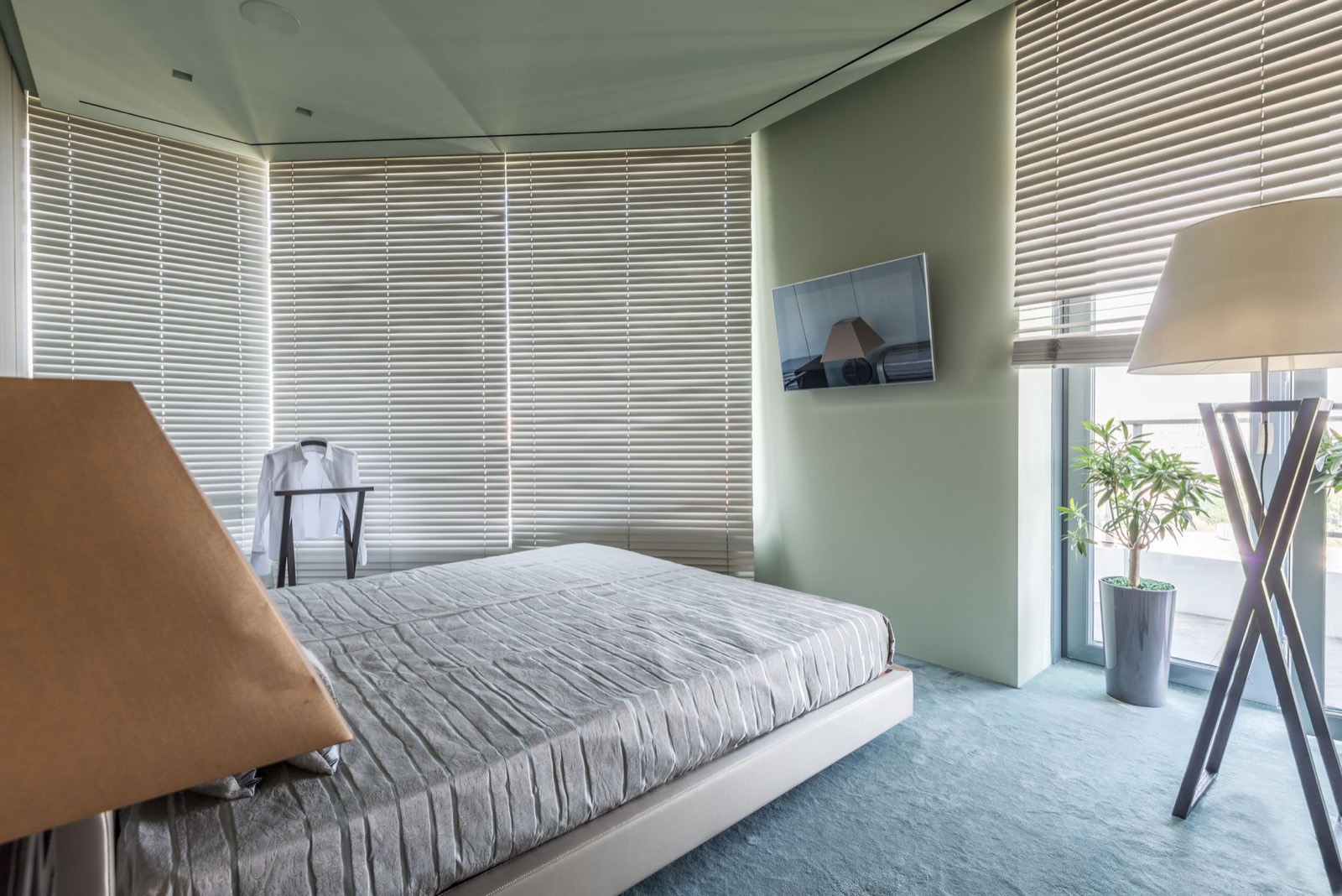 Bedroom corner beside a window, the best placement for a vanity mirror